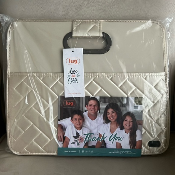 NWT Lug Collapsible Multi-Purpose Organizer in Metallic Champagne 🥂 - Picture 1 of 9